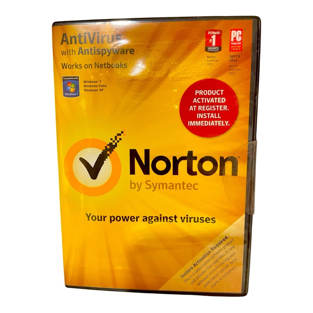Norton Antivirus Antispyware Internet Security Windows 7 Vista XP New Never Use